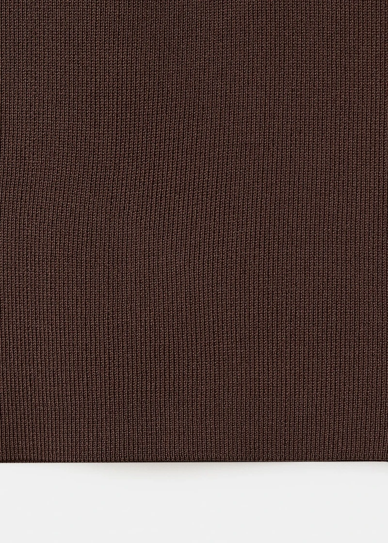 Strapless knitted top