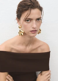 Strapless knitted top