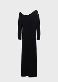 Asymmetrical dress with cut-out