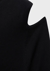 Asymmetrical dress with cut-out