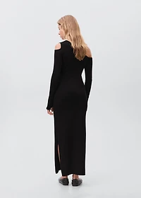 Asymmetrical dress with cut-out