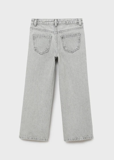 Wide leg jeans with stars