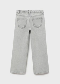 Wide leg jeans with stars