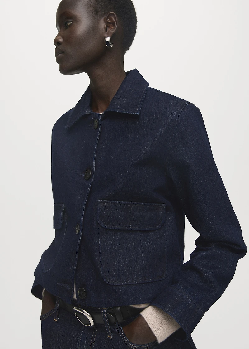 Denim jacket with pockets