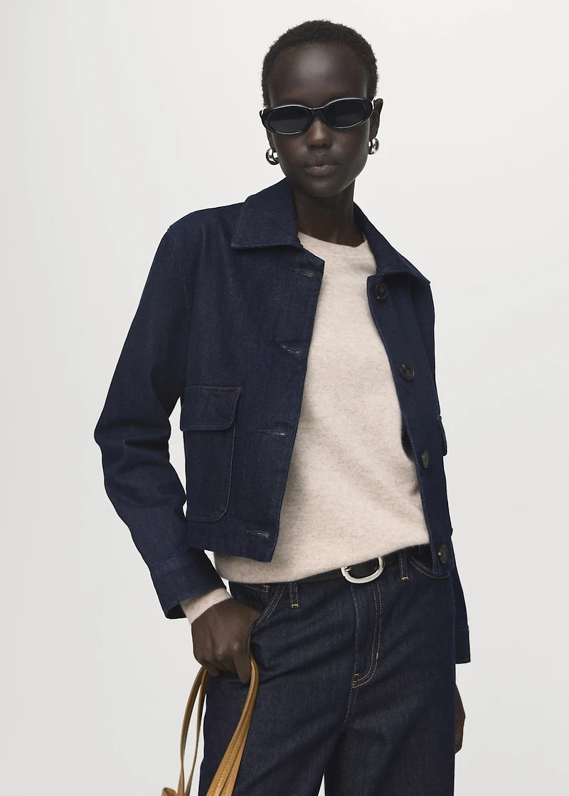 Denim jacket with pockets