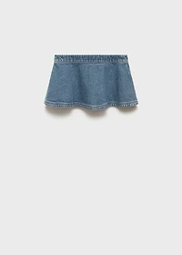 Denim micro-skirt