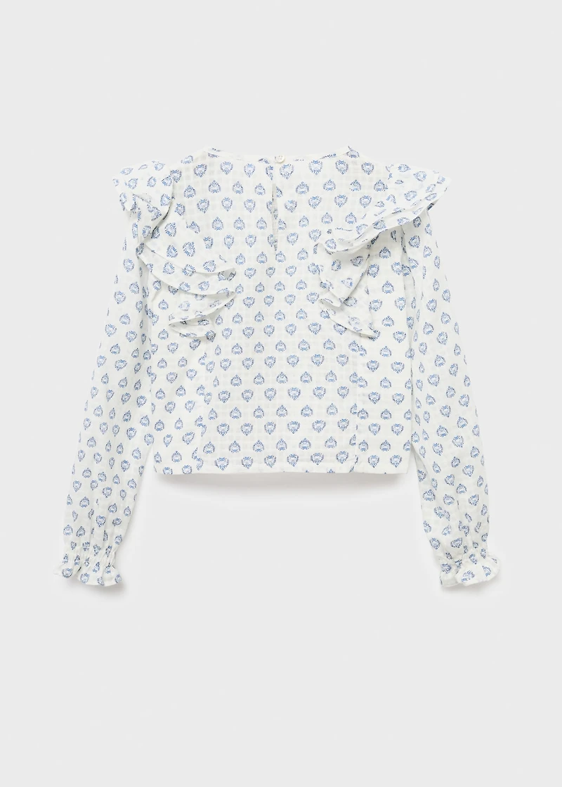Ruffles printed blouse