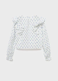 Ruffles printed blouse