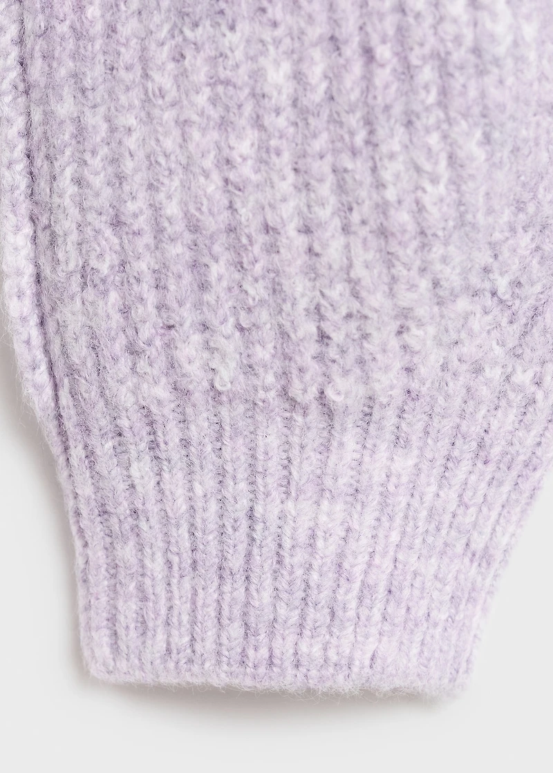 Knitted ribbed sweater