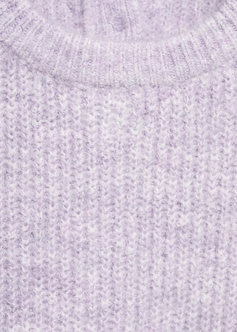 Knitted ribbed sweater