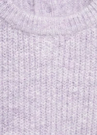 Knitted ribbed sweater