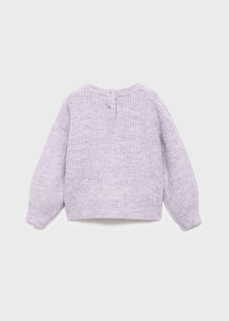 Knitted ribbed sweater