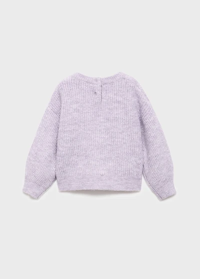 Knitted ribbed sweater