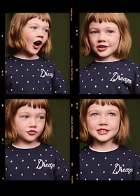 Embroidered sweatshirt with floral pattern