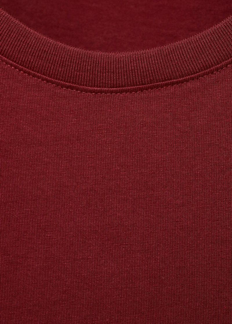 Printed cotton-blend t-shirt