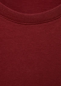 Printed cotton-blend t-shirt