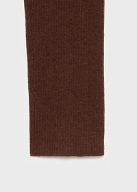 Fine rib knit cardigan