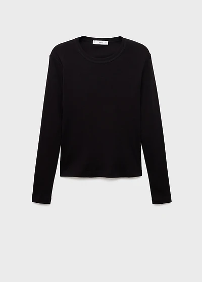 Long sleeve cotton t-shirt