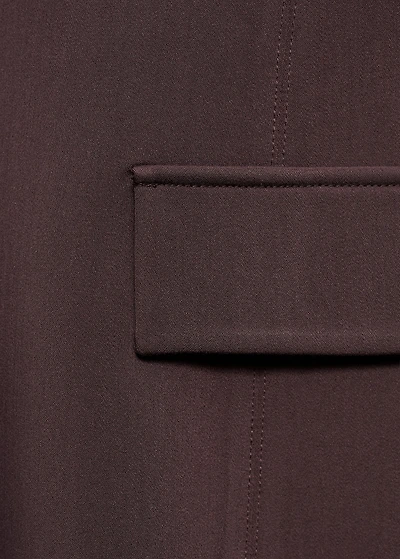 Dress with flap pocket