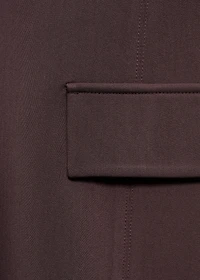 Dress with flap pocket