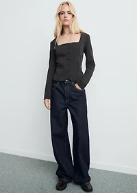Tailored cropped suit blazer