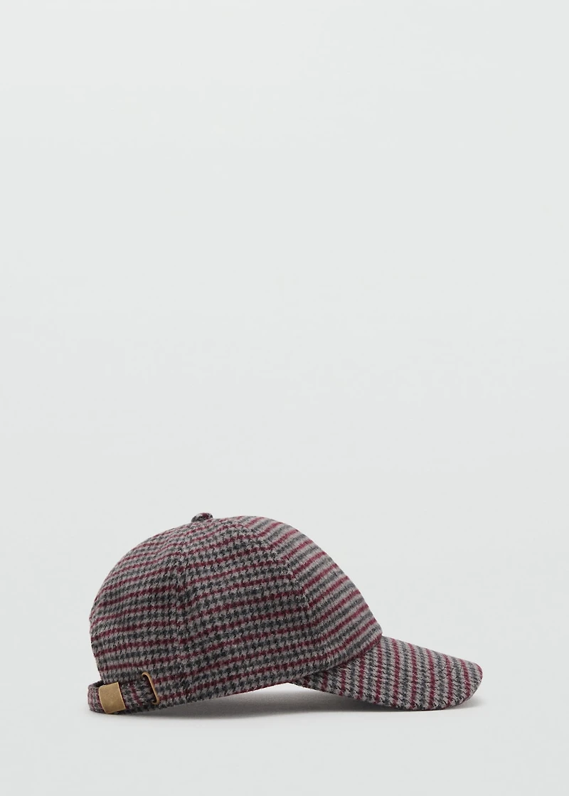 Tweed baker cap