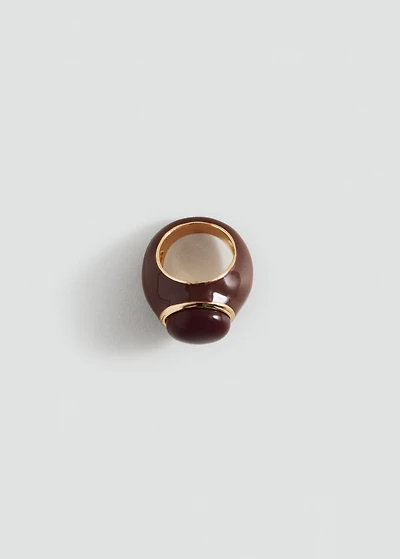 Semiprecious stone ring