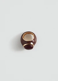 Semiprecious stone ring