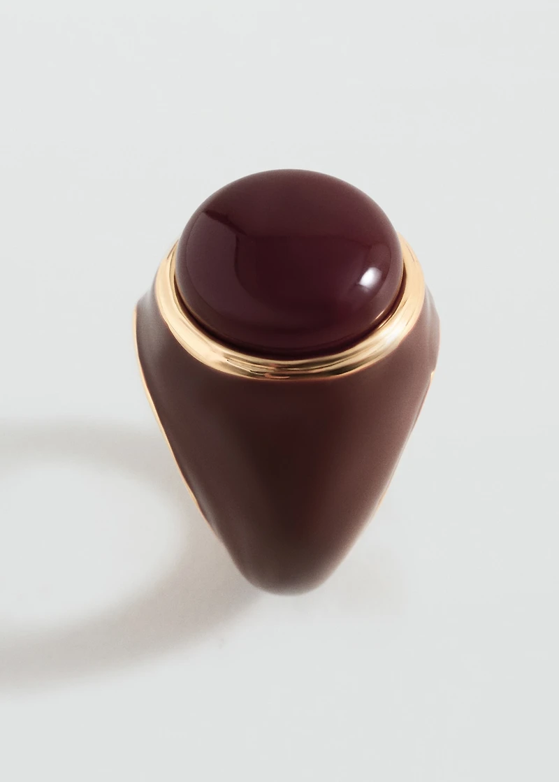 Semiprecious stone ring