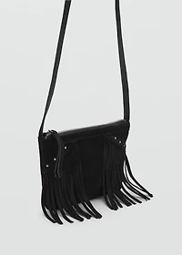 Leather fringes bag