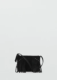 Leather fringes bag