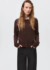 Straight leather-effect pants