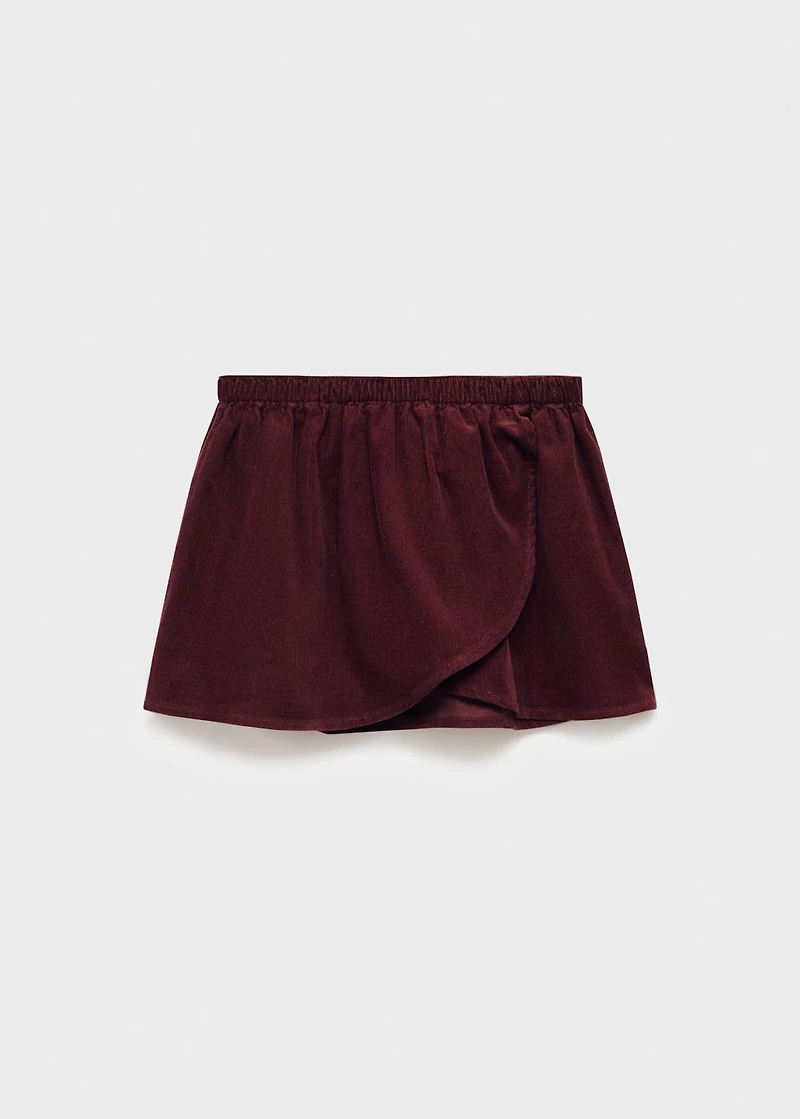 Cotton corduroy skirt
