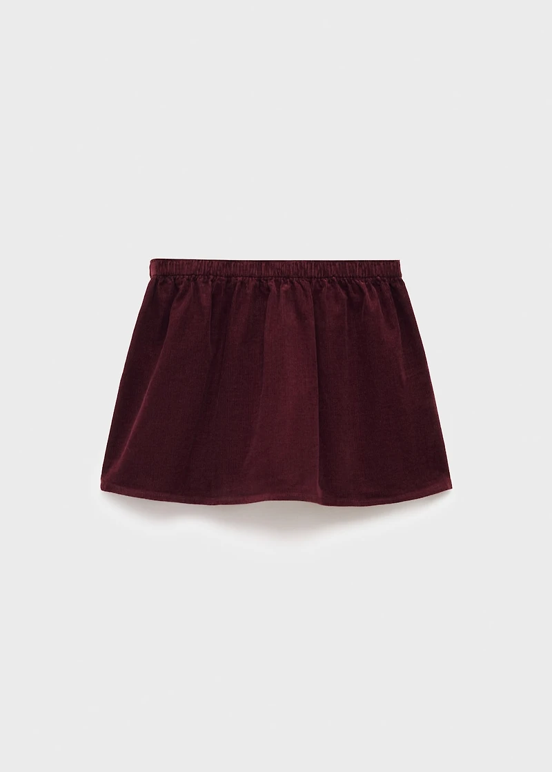 Cotton corduroy skirt