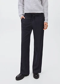 Striped suit pants