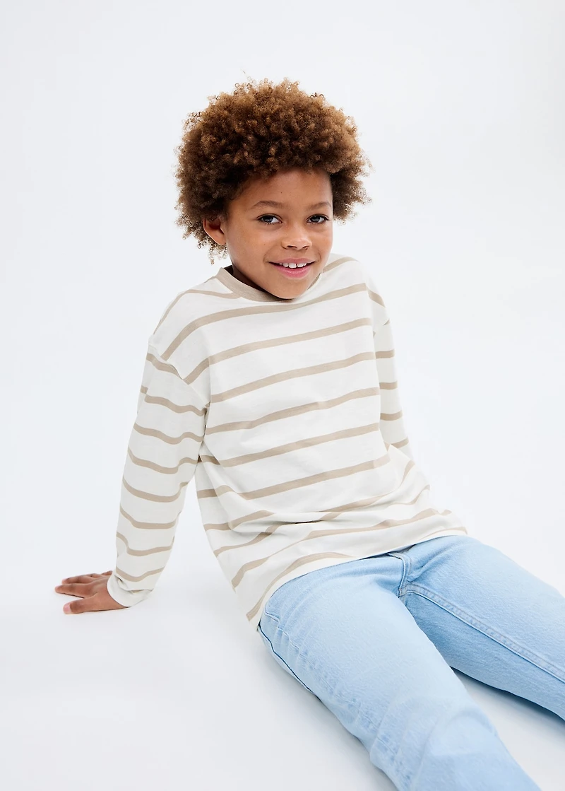 Striped cotton t-shirt