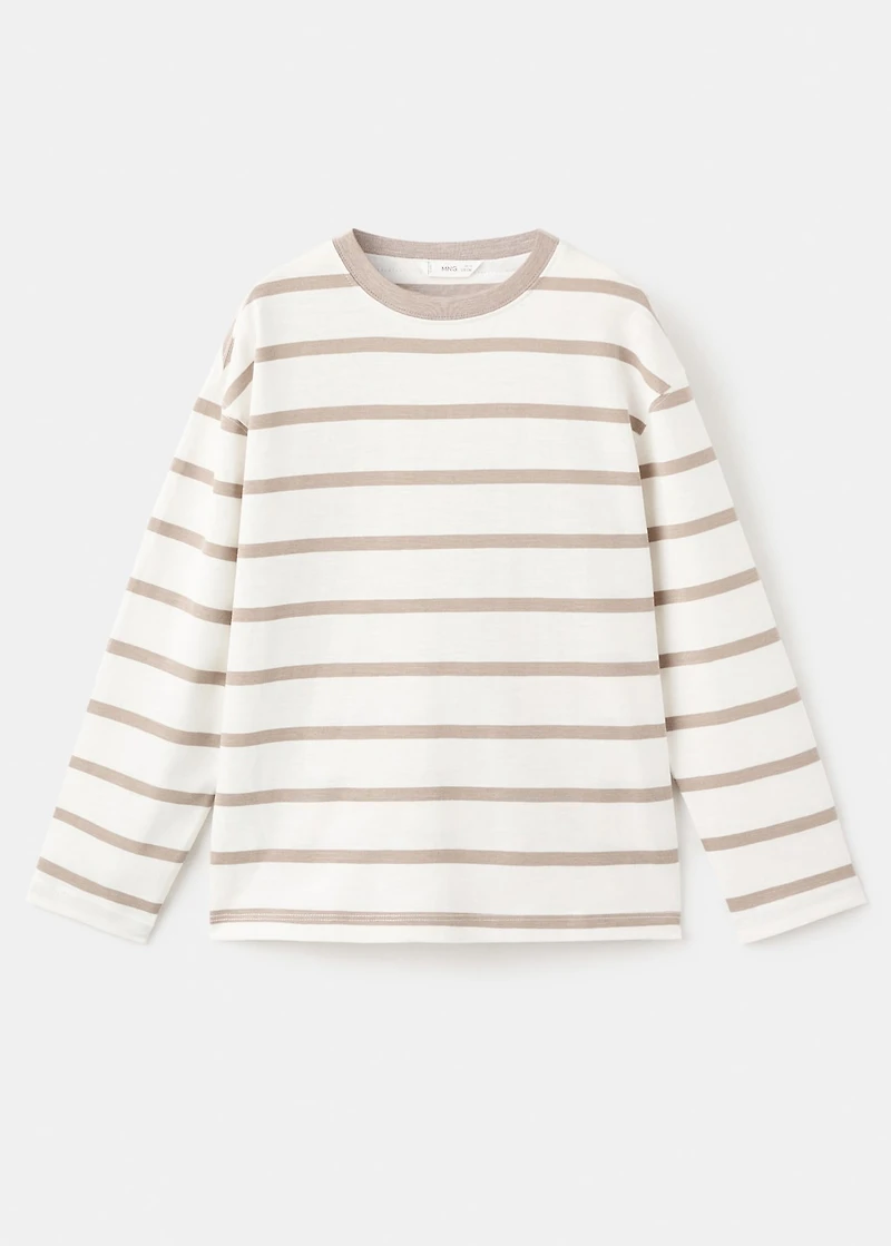 Striped cotton t-shirt