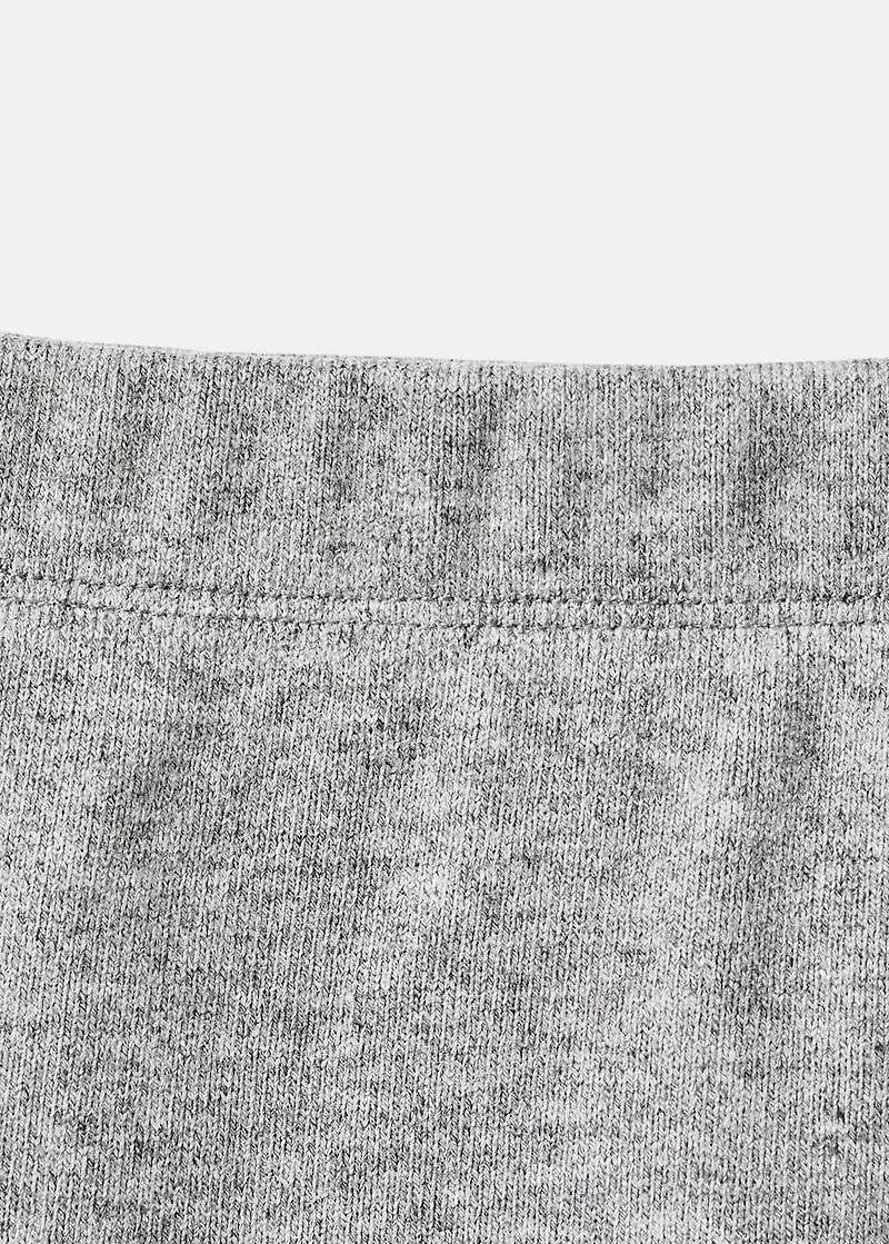 Knitted A-line skirt