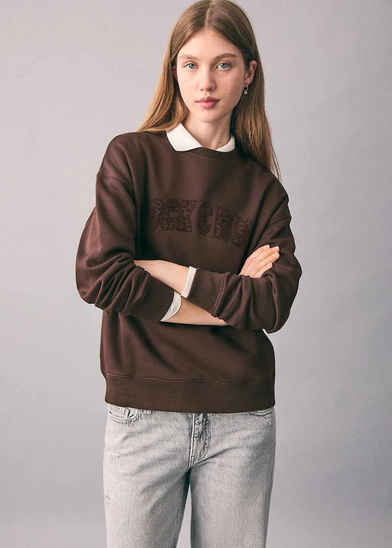 Animal print sweatshirt