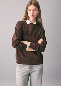 Animal print sweatshirt