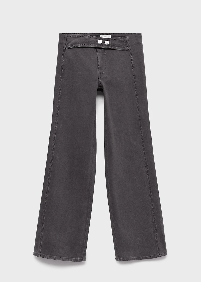 Straight-leg jeans with belt