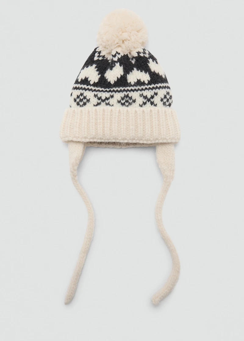 Knitted bobble hat