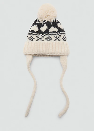 Knitted bobble hat
