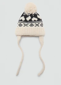 Knitted bobble hat