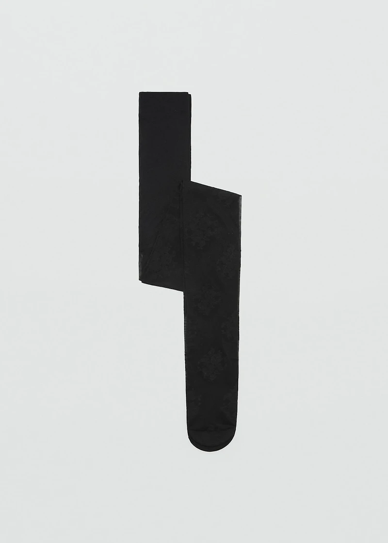 Fine jacquard stockings