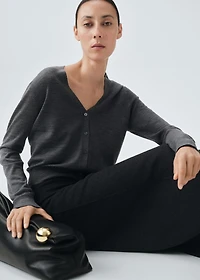 100% merino wool cardigan