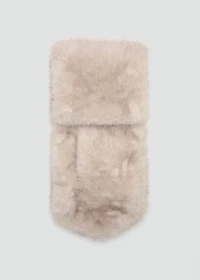 Fur-effect scarf