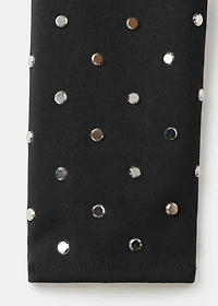 Long-sleeved crystal bodysuit