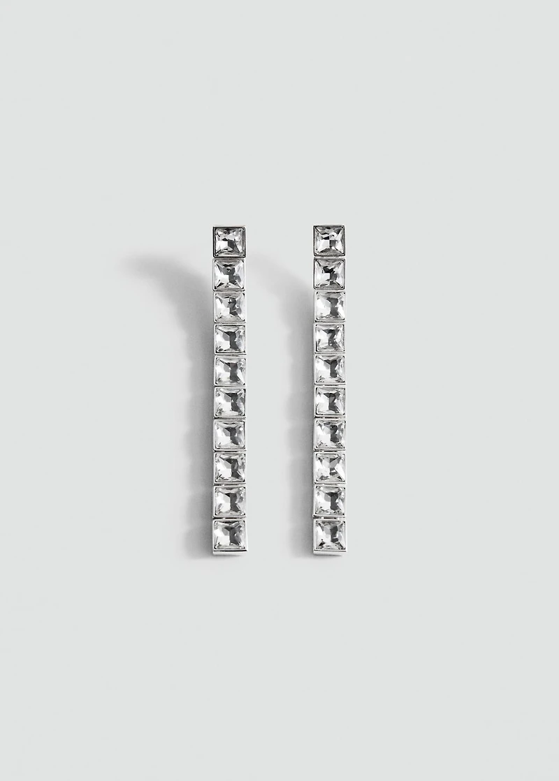 Crystal pendant earrings