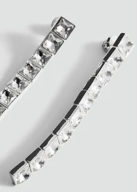 Crystal pendant earrings